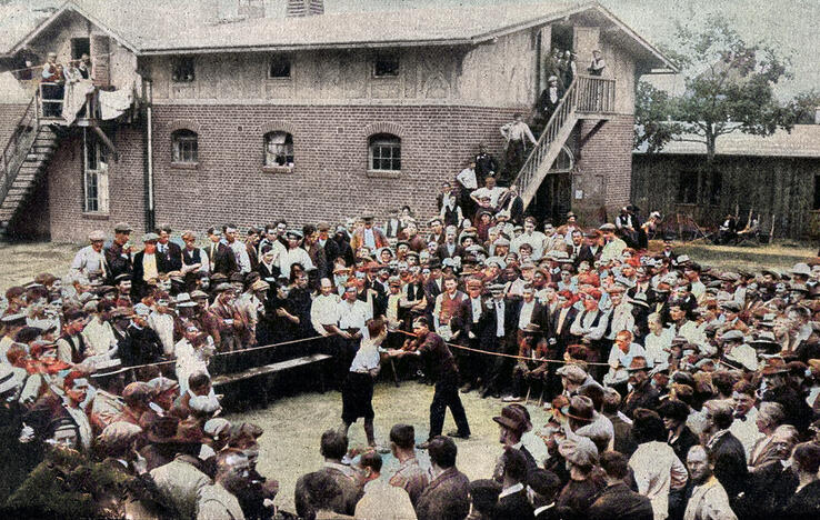 Boxing Match at Ruhleben